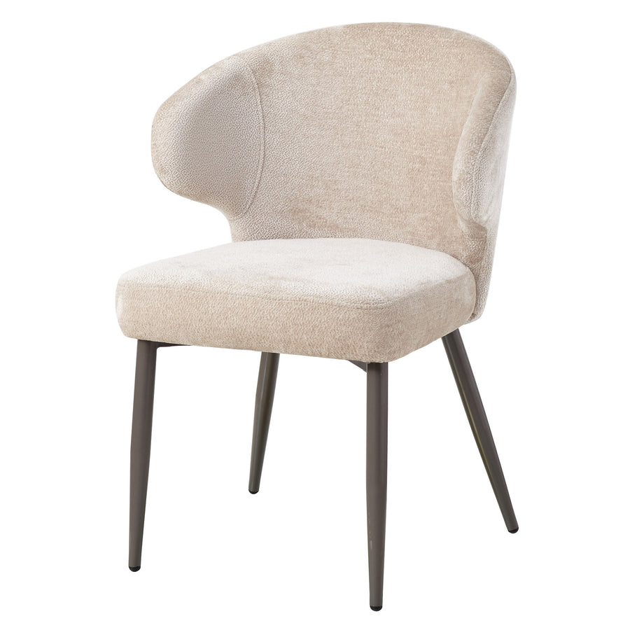 Ares beige bouclé dining chair