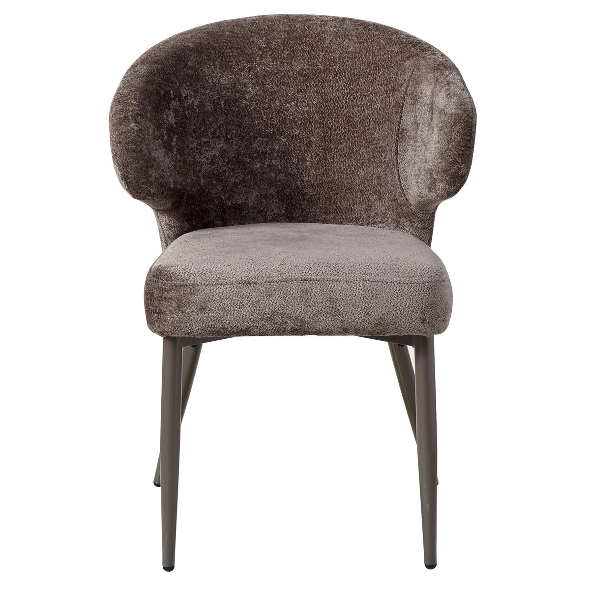 Ares mocca upholstered in aphrodite fabric dining chair