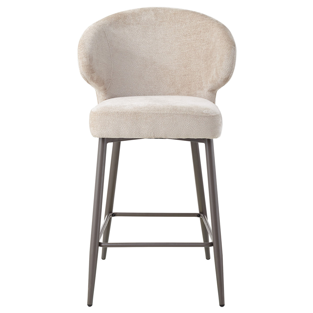 Ares beige upholstered in aphrodite fabric bar stool