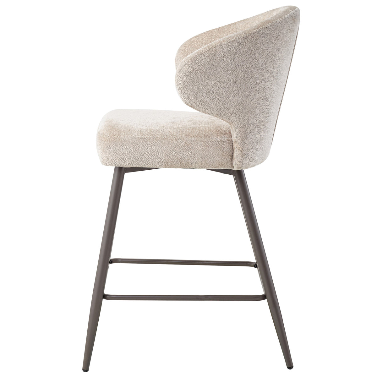 Ares beige upholstered in aphrodite fabric bar stool