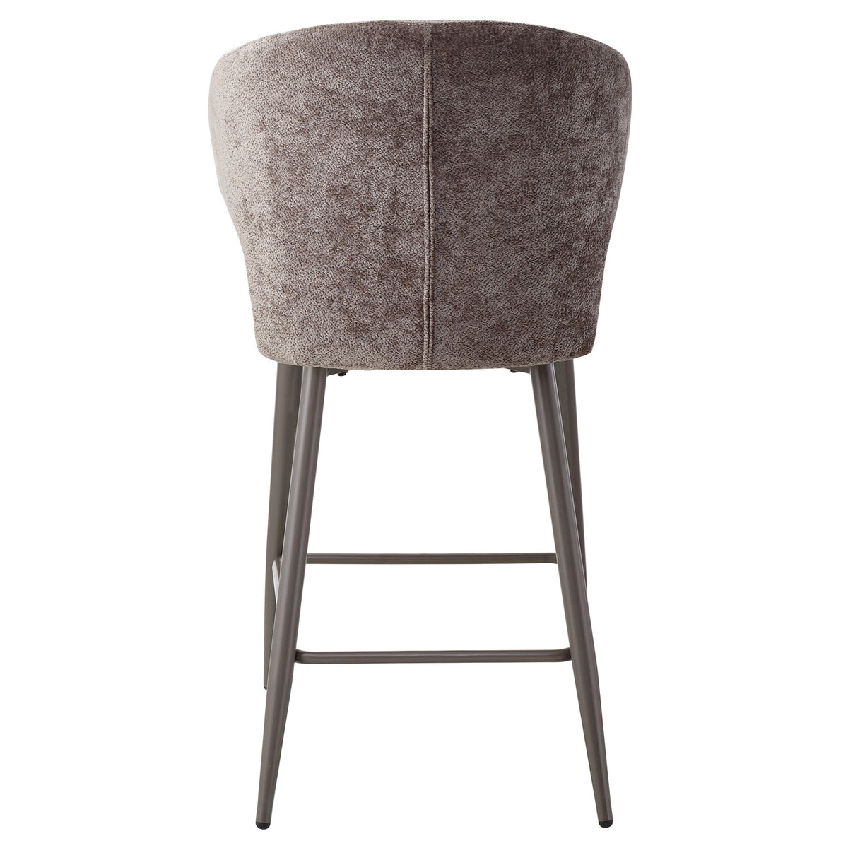 Ares mocca upholstered in aphrodite fabric bar stool