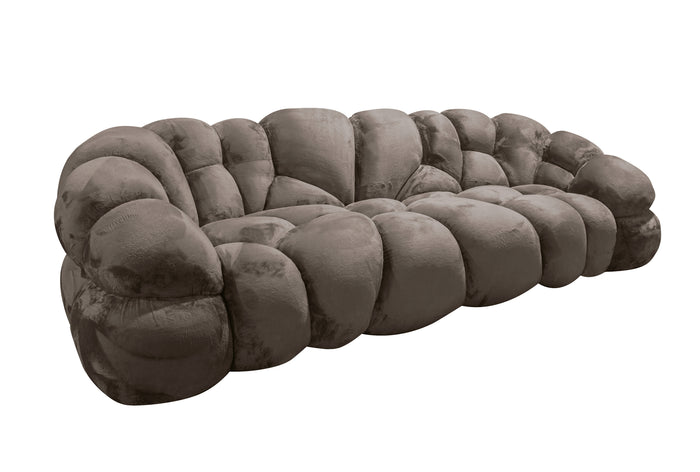 Nubibus deep pillowed sofa in dark taupe