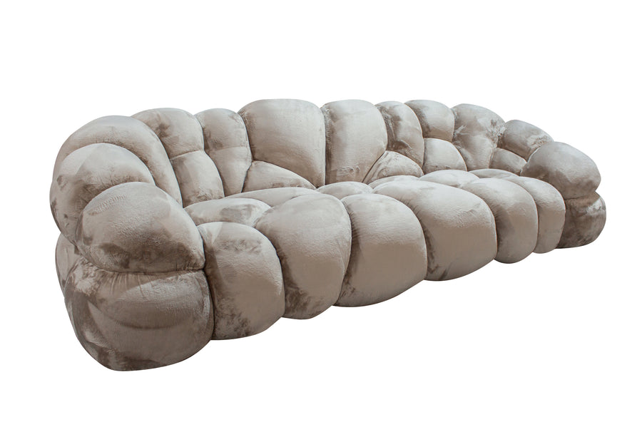 Nubibus deep pillowed sofa in beige