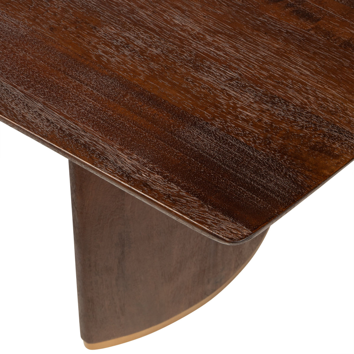 Ostara brown solid mango wood dining table