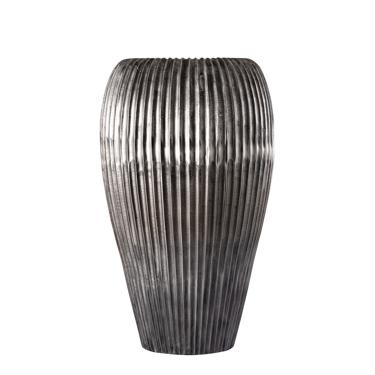 Russel silver cast aluminium planter