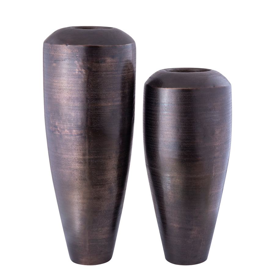 Micheal copper brushed aluminium planter