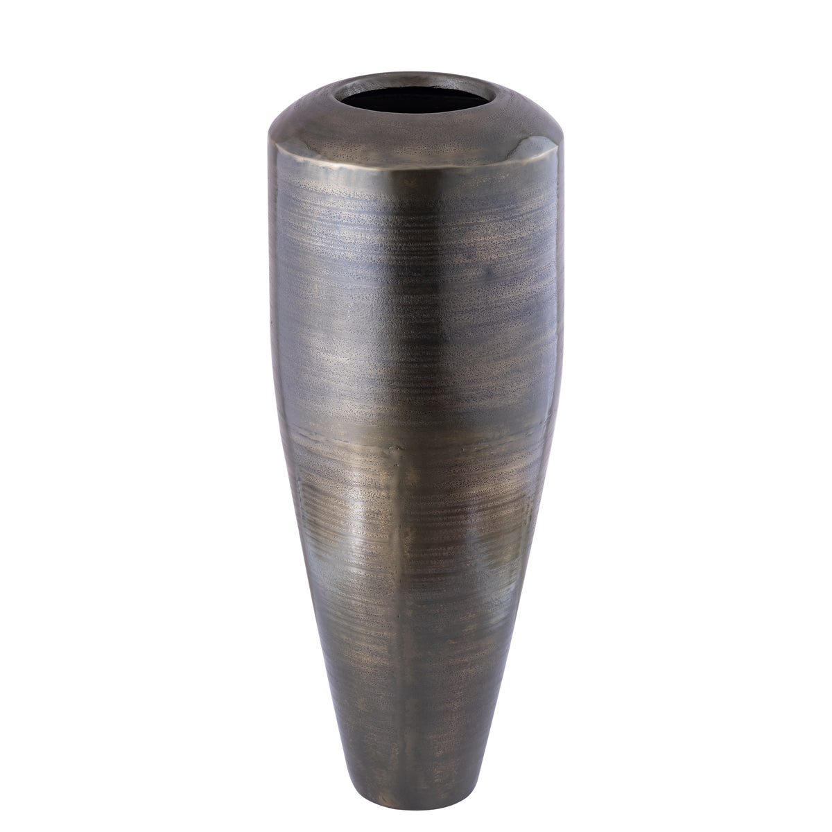 Micheal black brushed aluminium planter