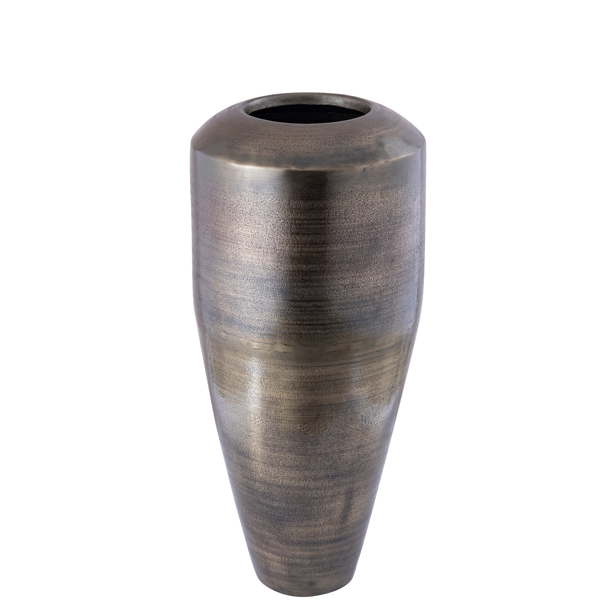 Micheal black brushed aluminium planter
