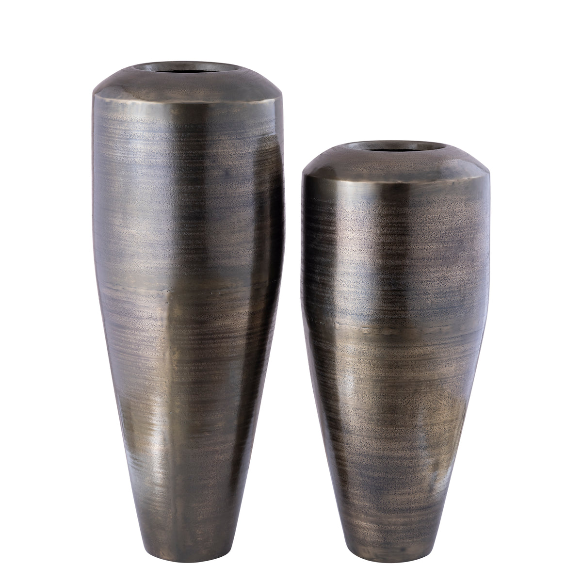 Micheal black brushed aluminium planter
