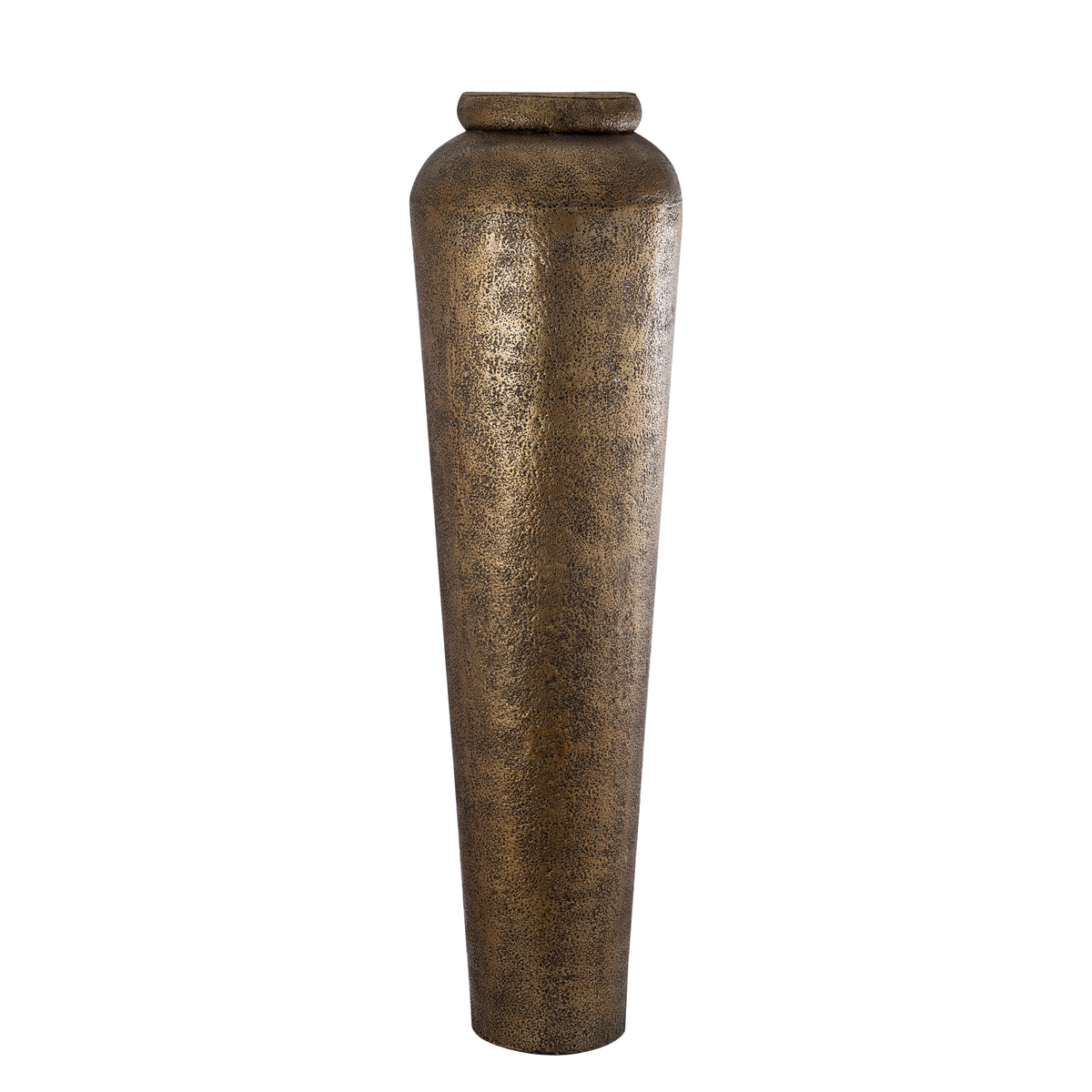 Zavir gold cast aluminium planter