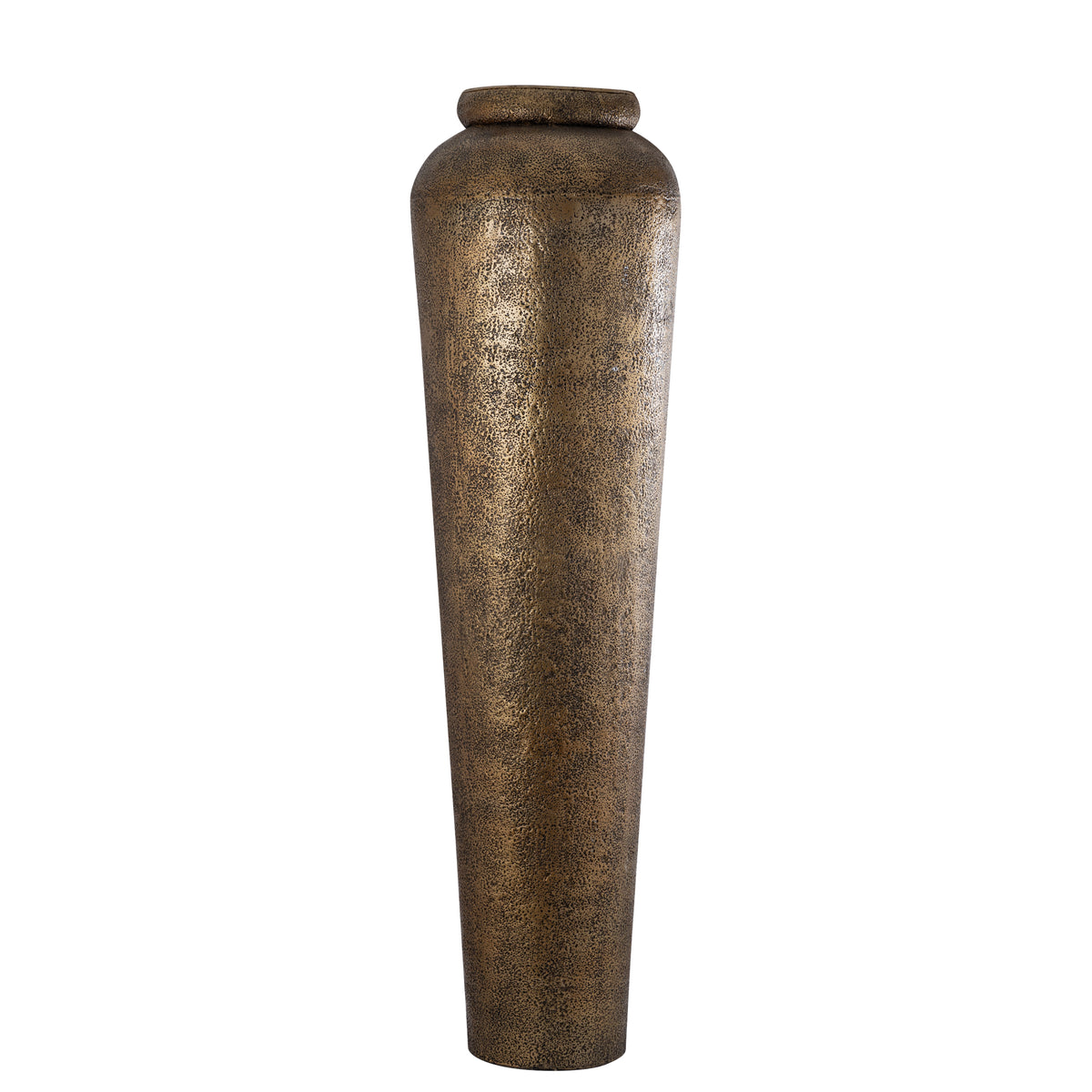 Zavir gold cast aluminium planter