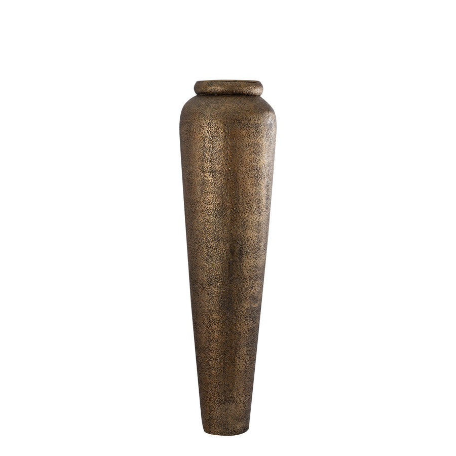 Zavir gold sheet aluminium tall floor planter