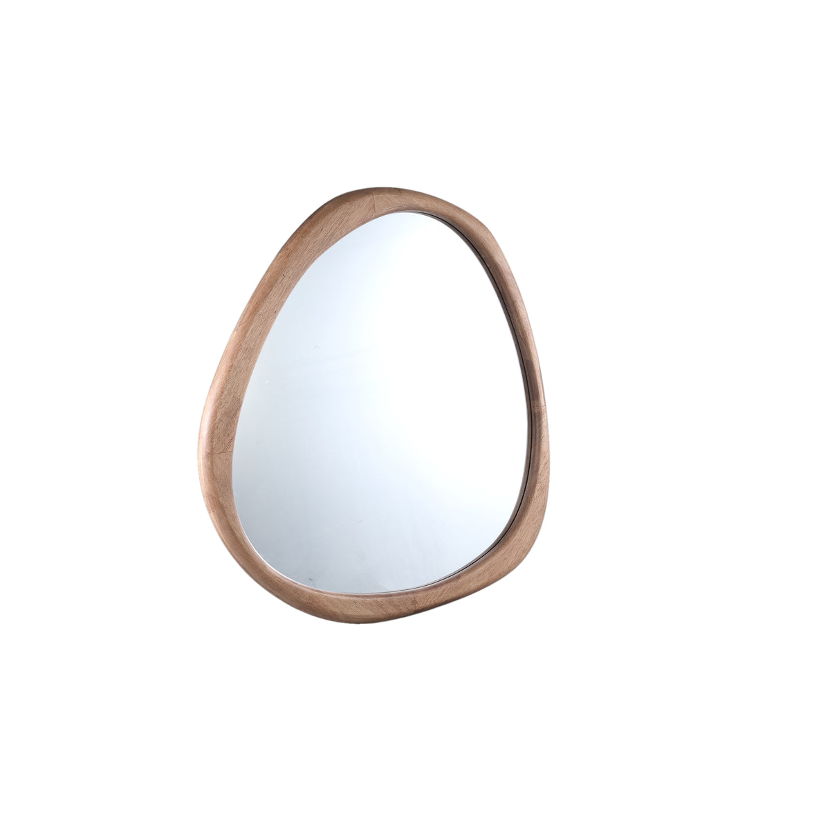 Neelix natural solid rubberwood mirror