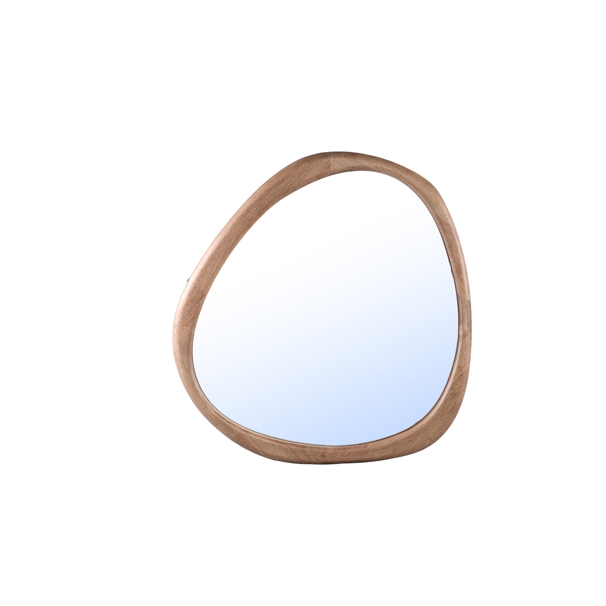Neelix natural solid rubberwood mirror