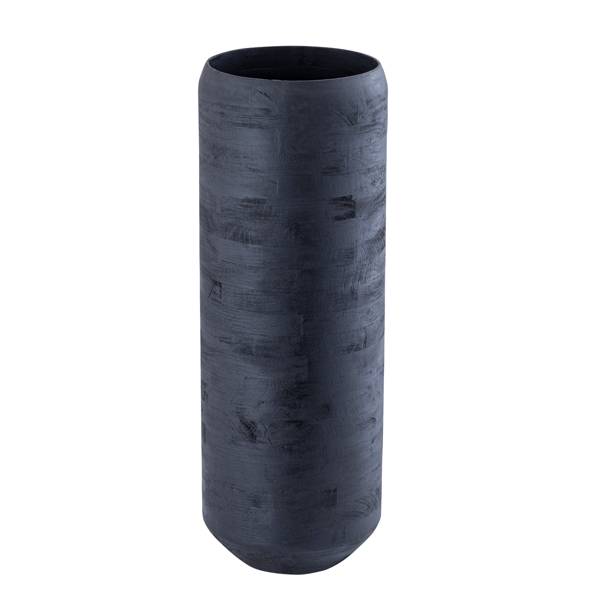 Gerd black solid mango wood wooden planter