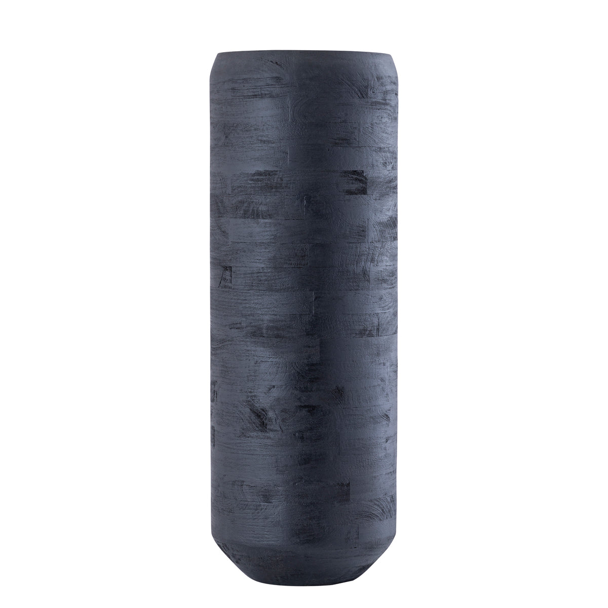 Gerd black solid mango wood wooden planter