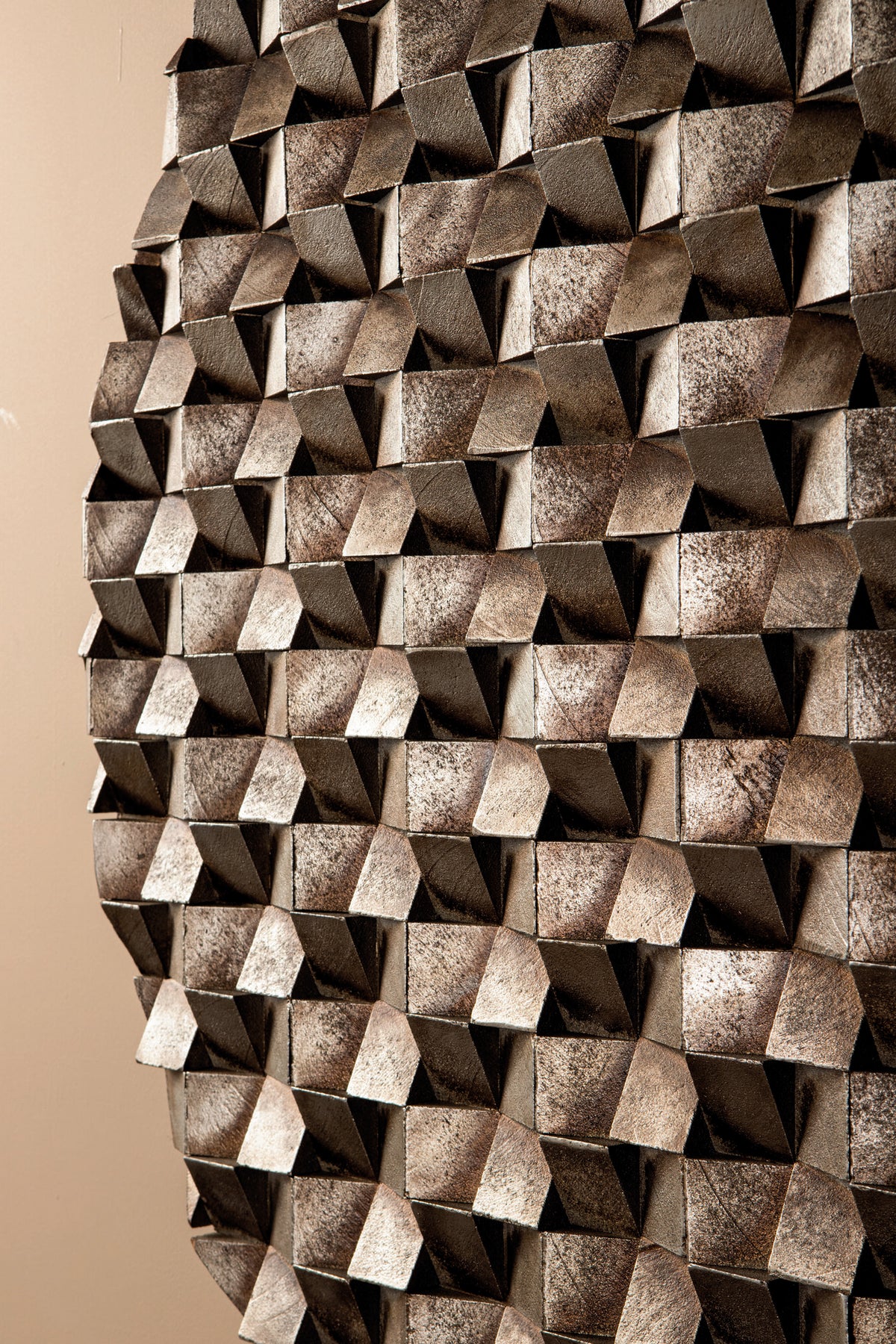 Zoaya bronze hand-finished mdf wall panel