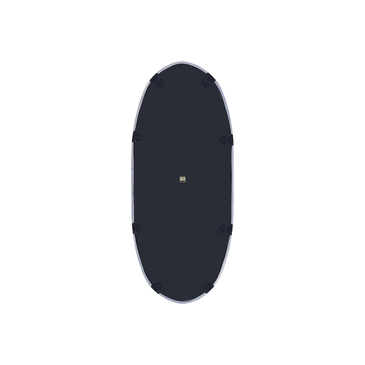 Limera black cast aluminium mirror