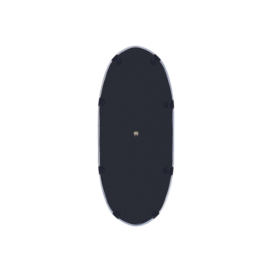 Limera black cast aluminium mirror