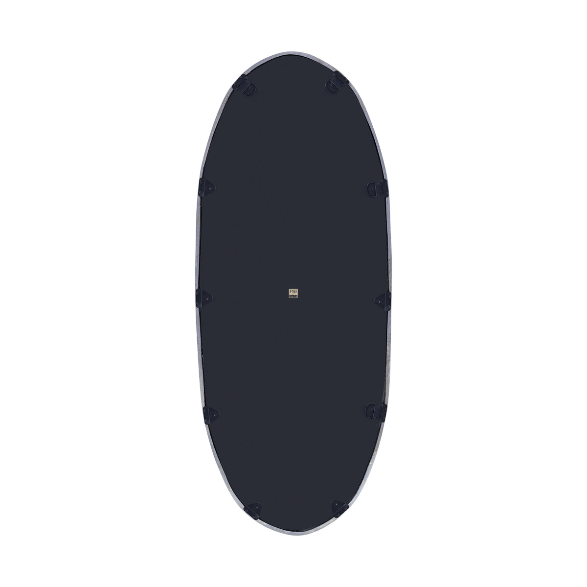 Limera black cast aluminium mirror