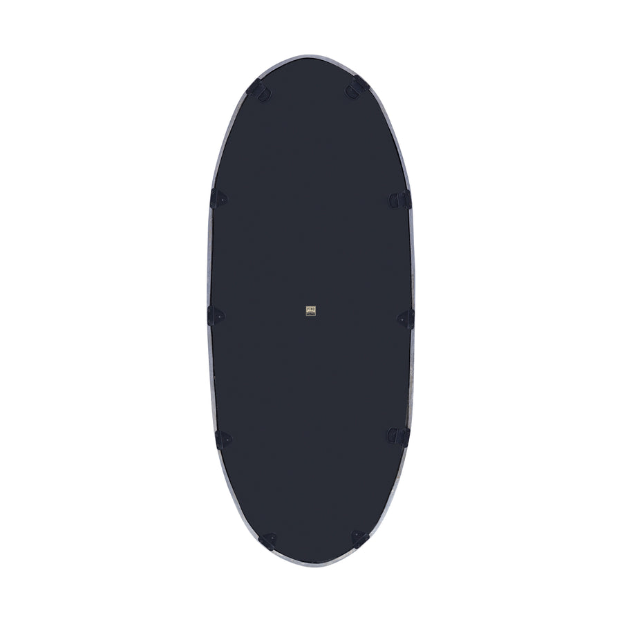 Limera black cast aluminium mirror