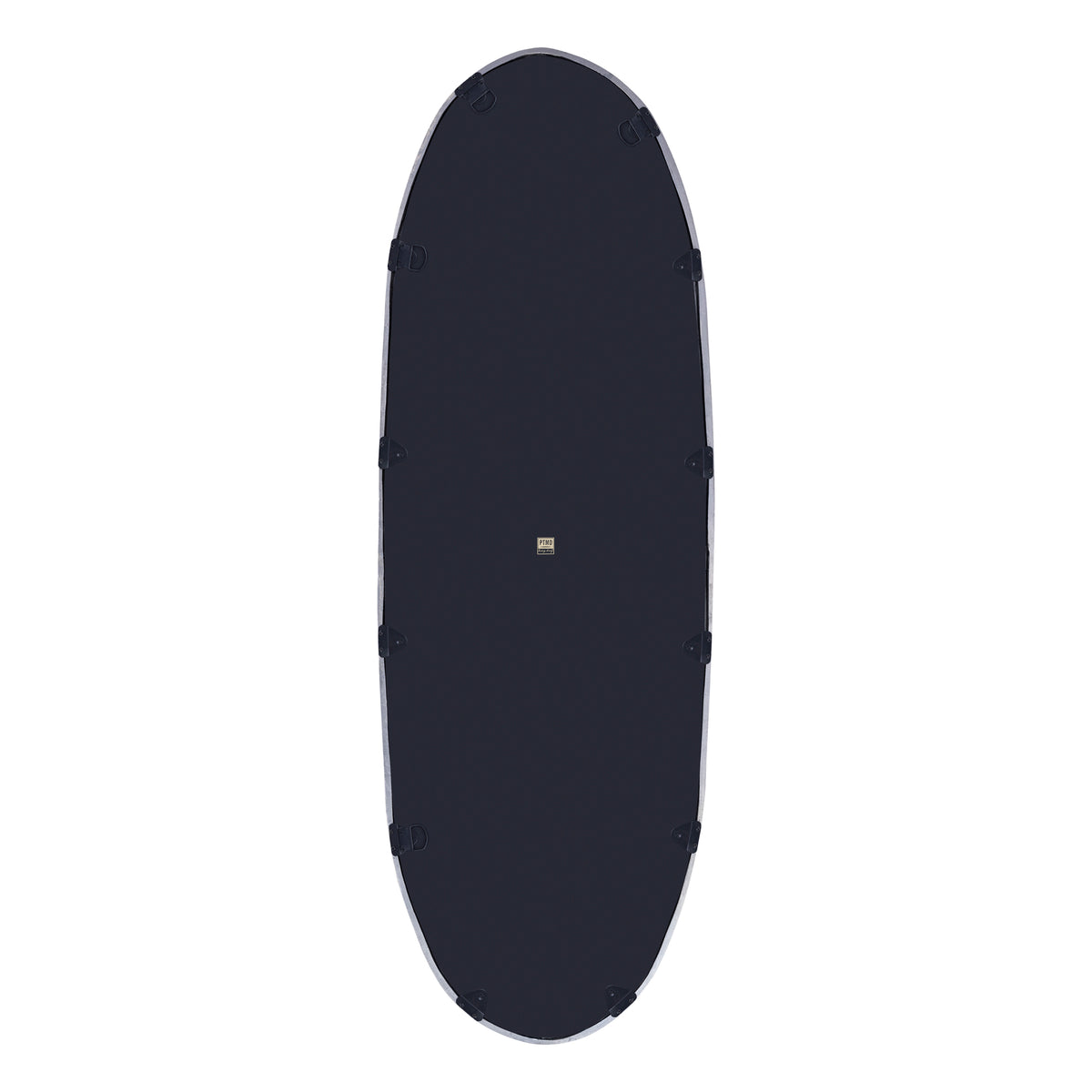 Limera black cast aluminium mirror