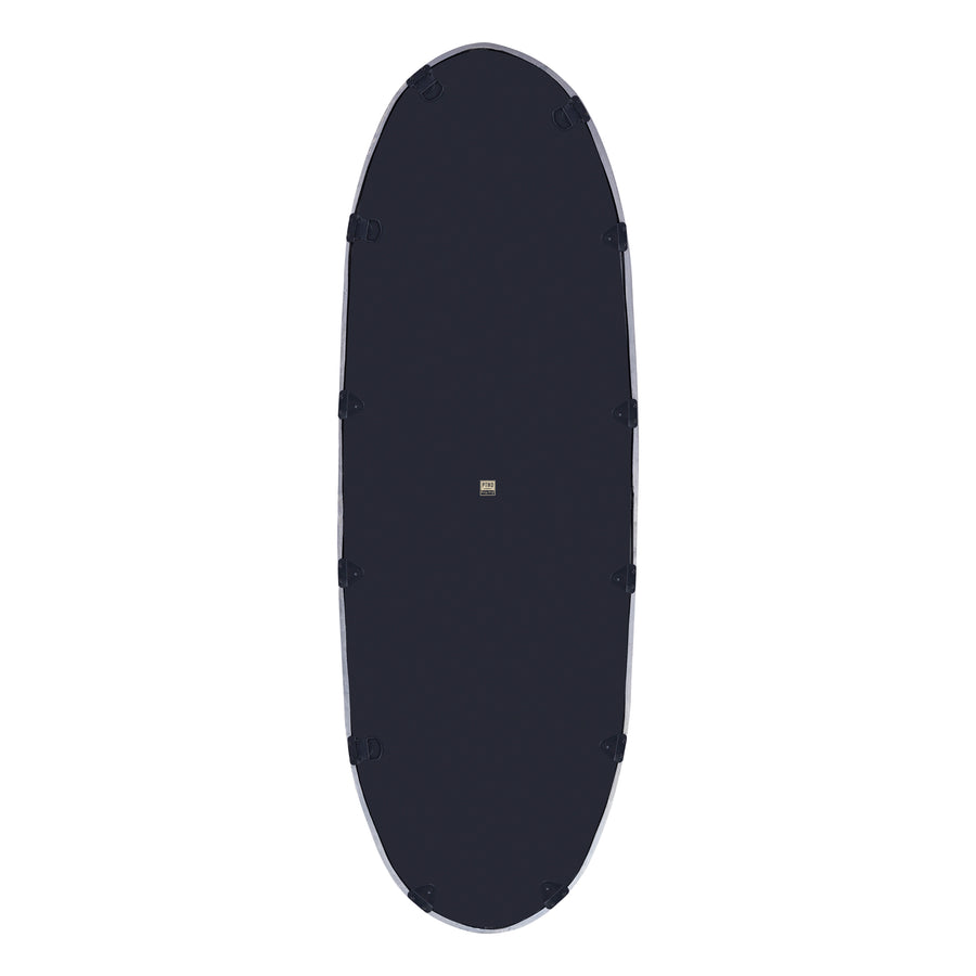 Limera black cast aluminium mirror
