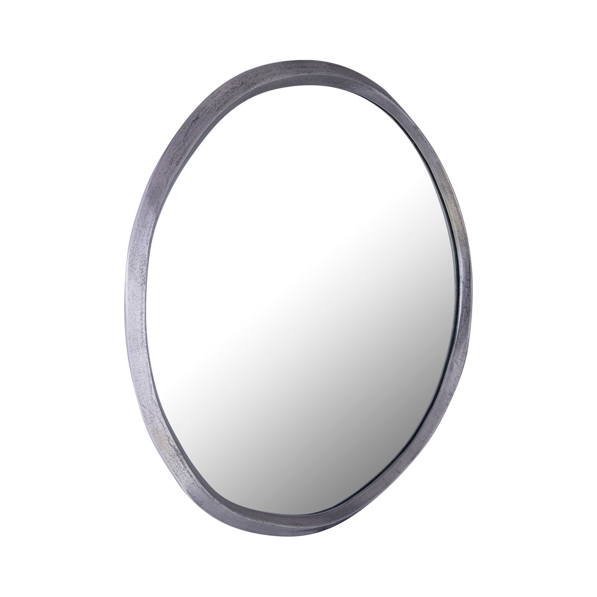 Limera black cast aluminium mirror