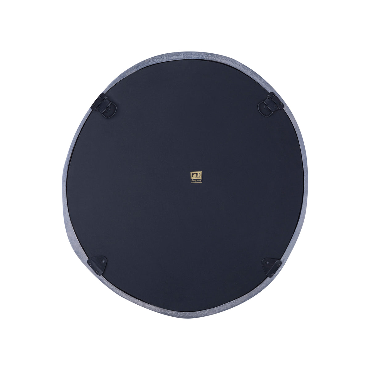 Limera black cast aluminium mirror