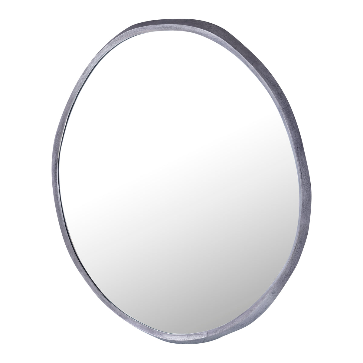 Limera black cast aluminium mirror