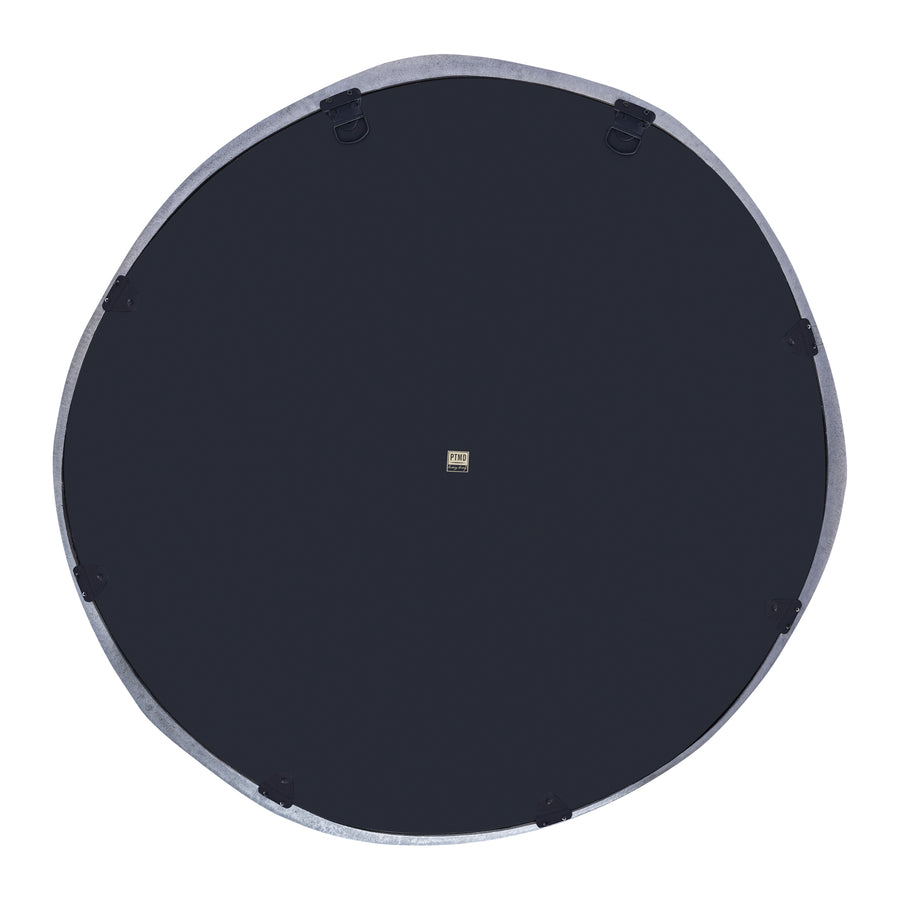 Limera black cast aluminium mirror