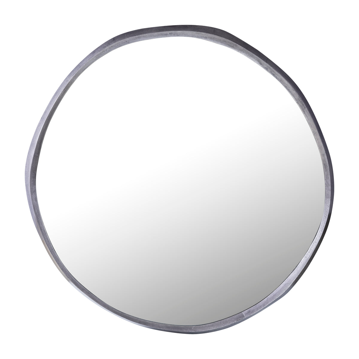 Limera black cast aluminium mirror