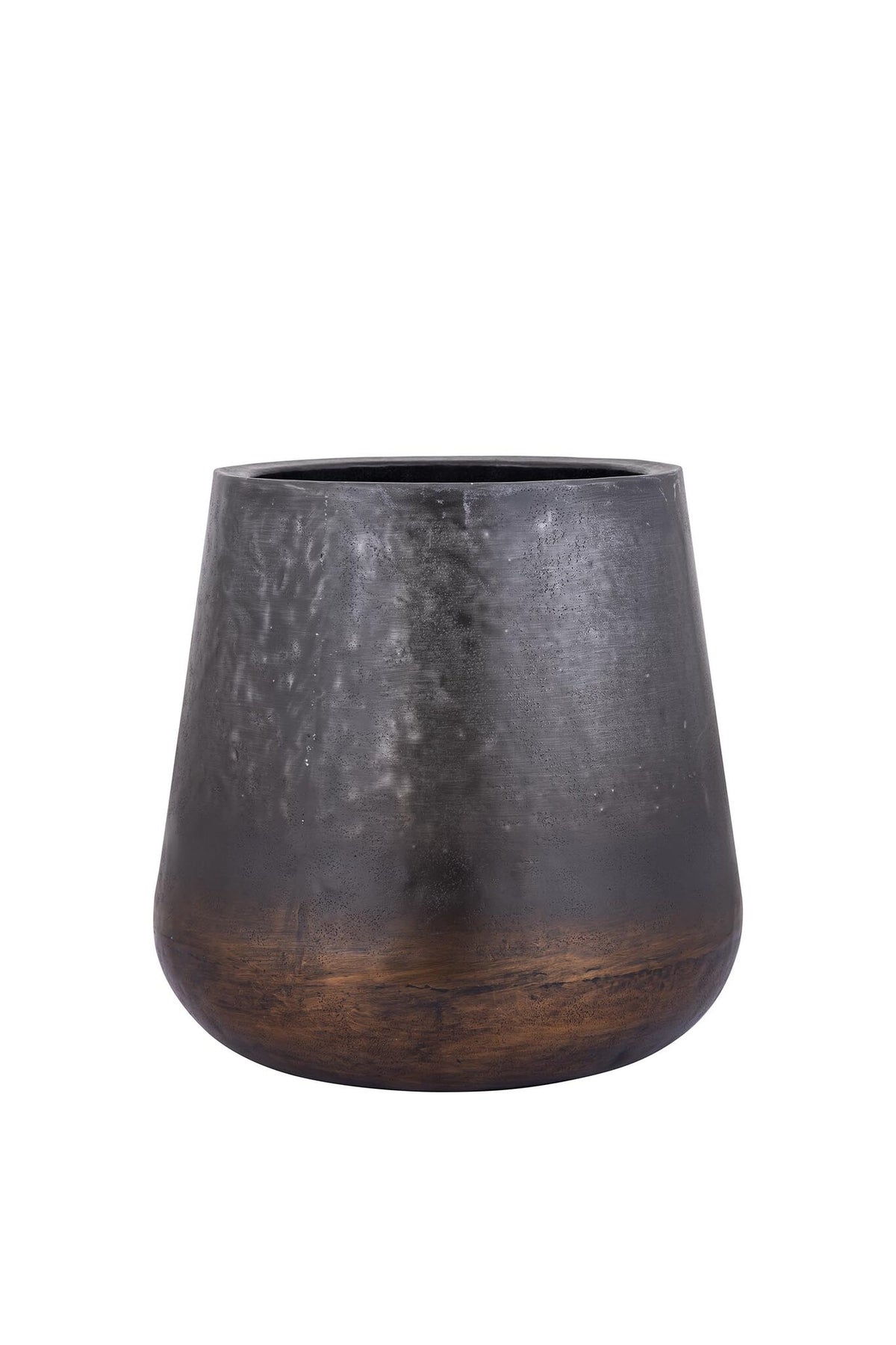 Nouska black brushed aluminium planter
