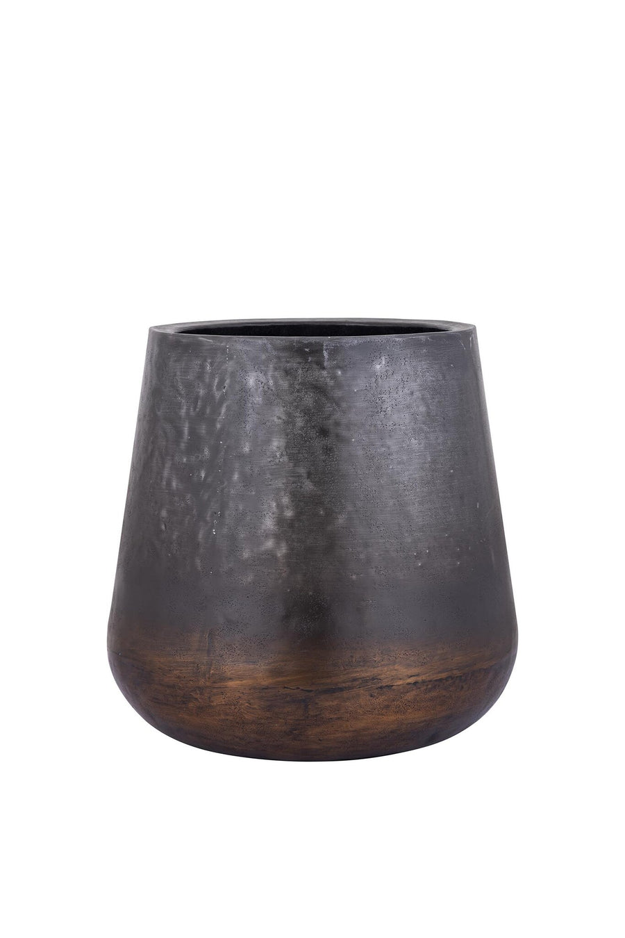 Nouska black brushed aluminium planter