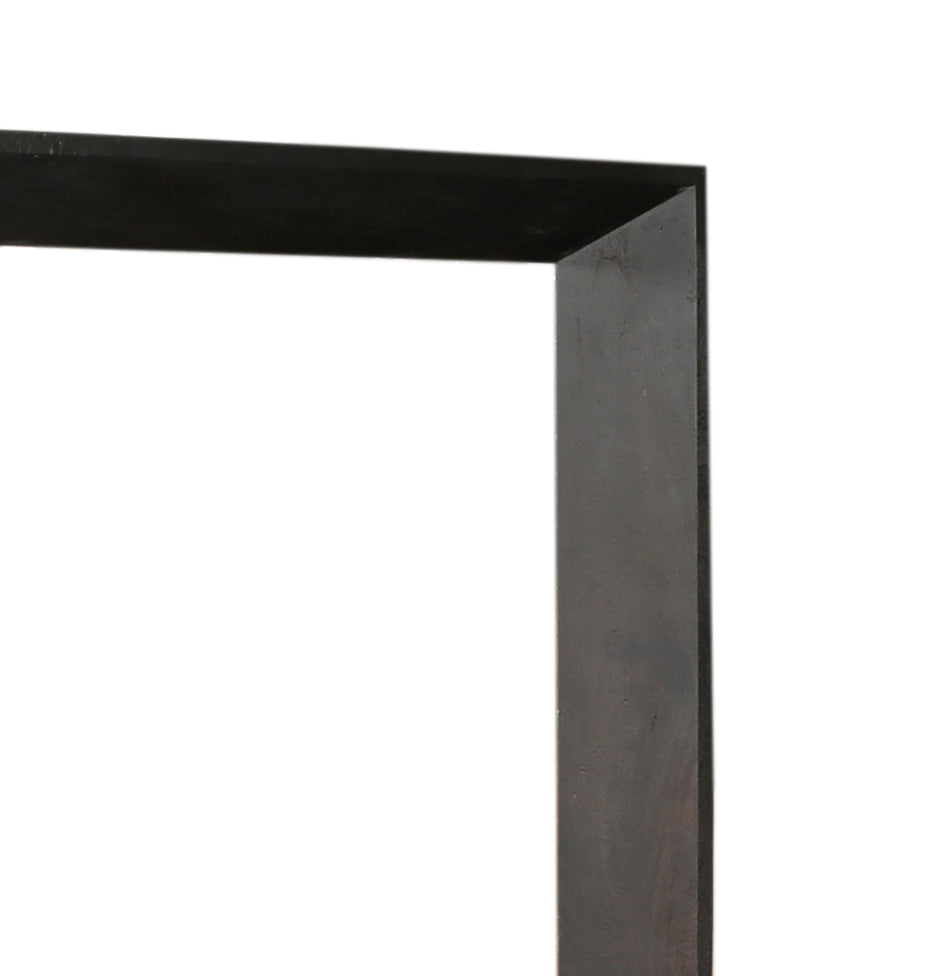 Kyro black solid acacia wood mirror