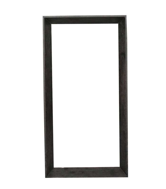 Kyro black solid acacia wood mirror