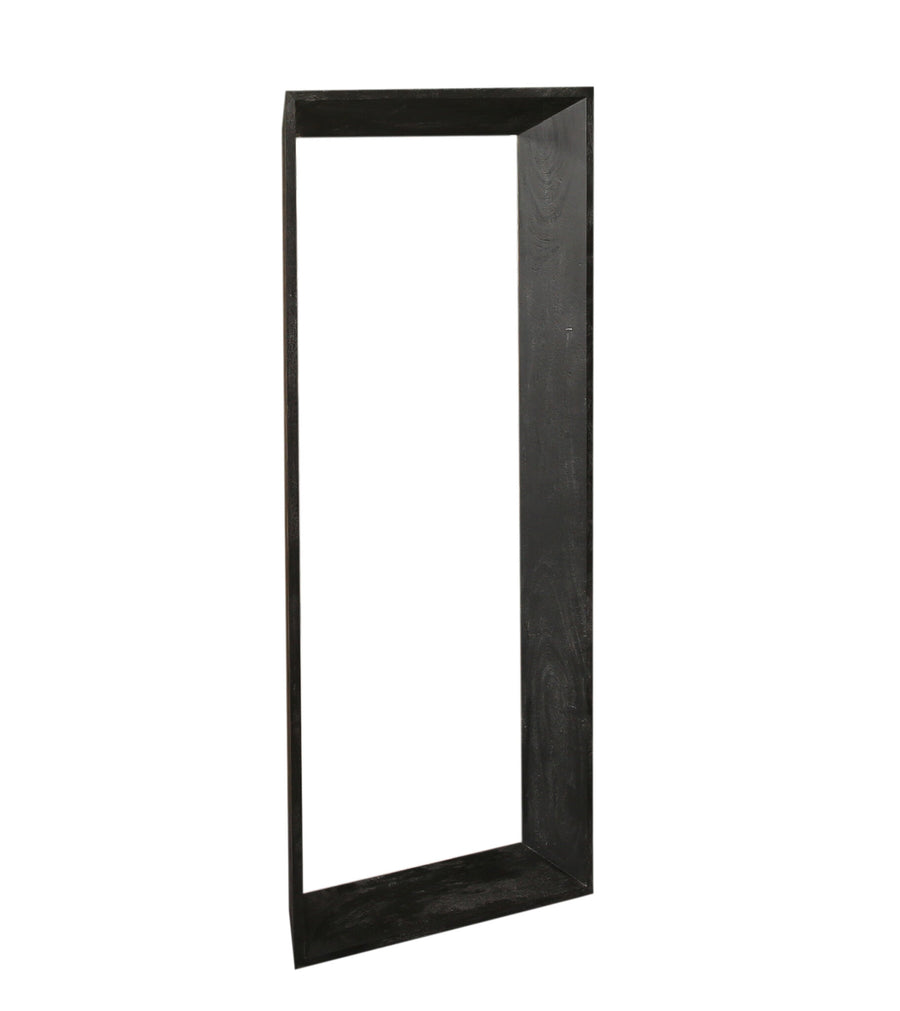 Kyro black solid acacia wood mirror