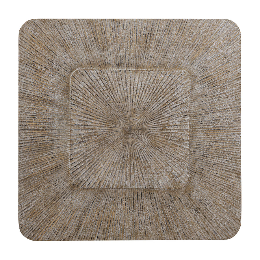 Dishita Ribbed Square Wall Panel - Cream