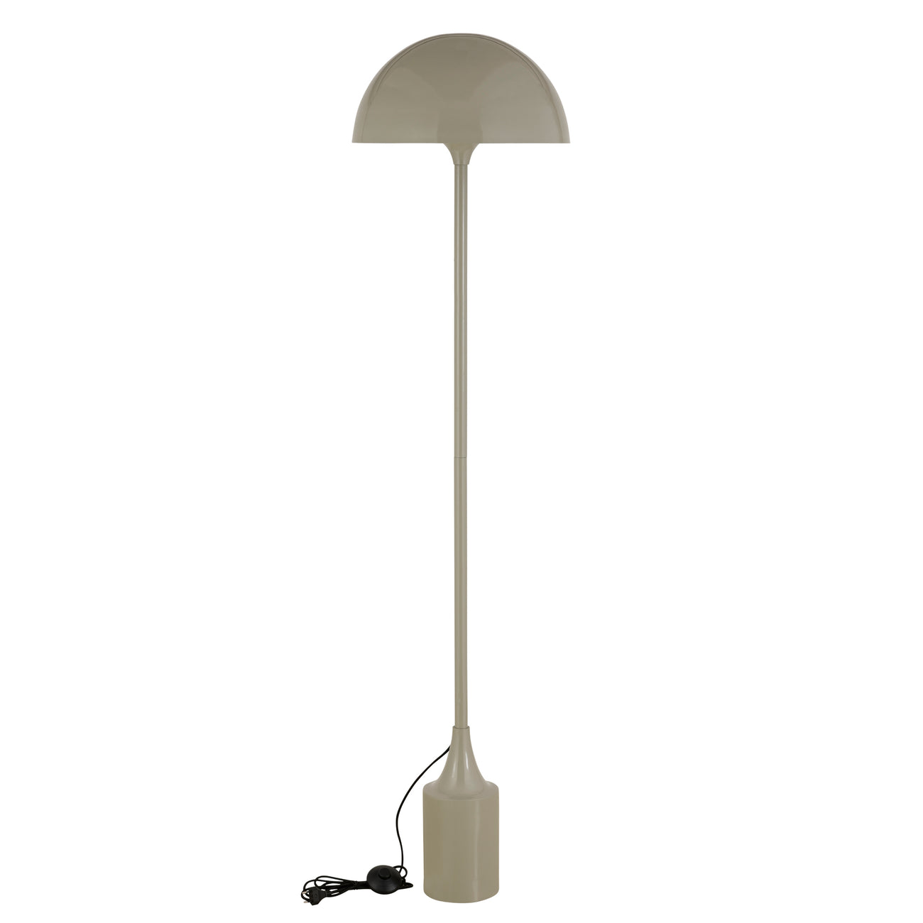 Tanaiya cream iron floor lamp