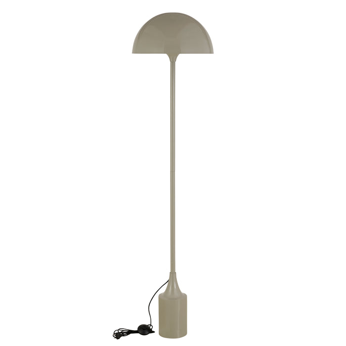 Tanaiya cream iron floor lamp