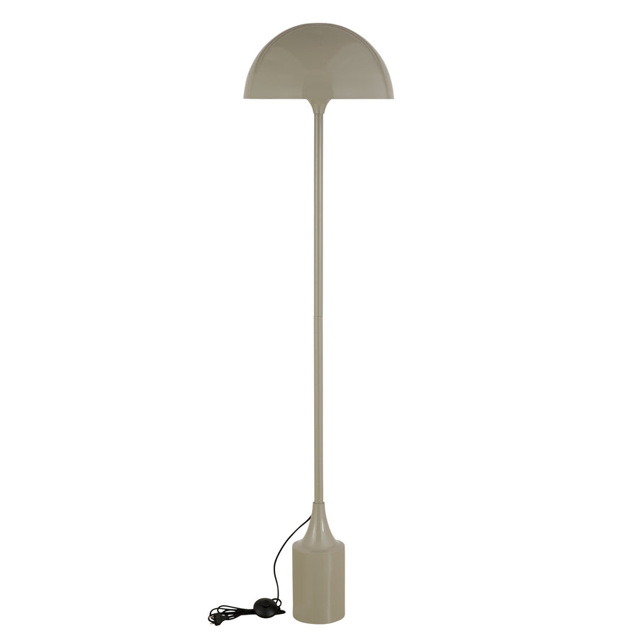 Tanaiya cream iron floor lamp
