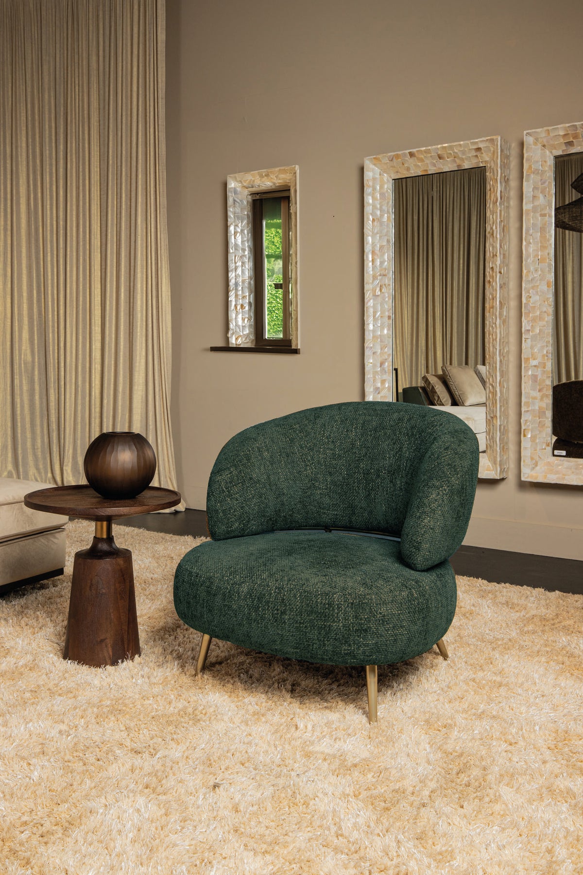 Franklyn olive upholstered in legacy fabric armchair