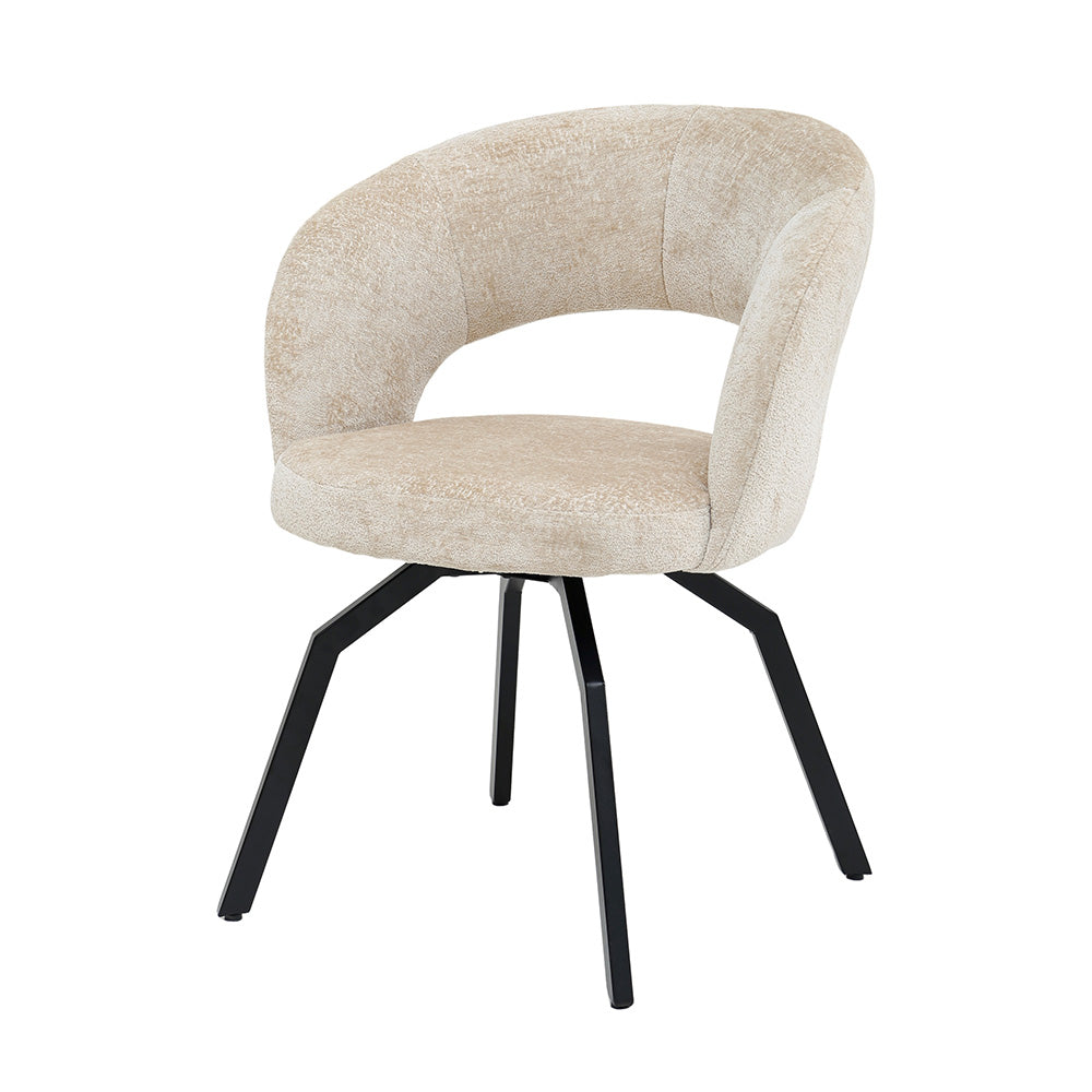 Aranea beige upholstered dining chair