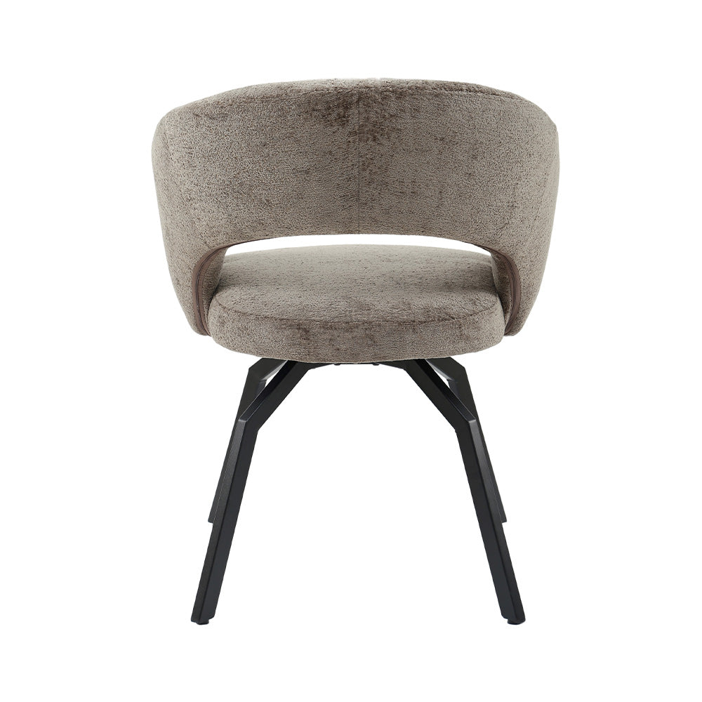 Aranea mocca upholstered in symphony fabric dining chair