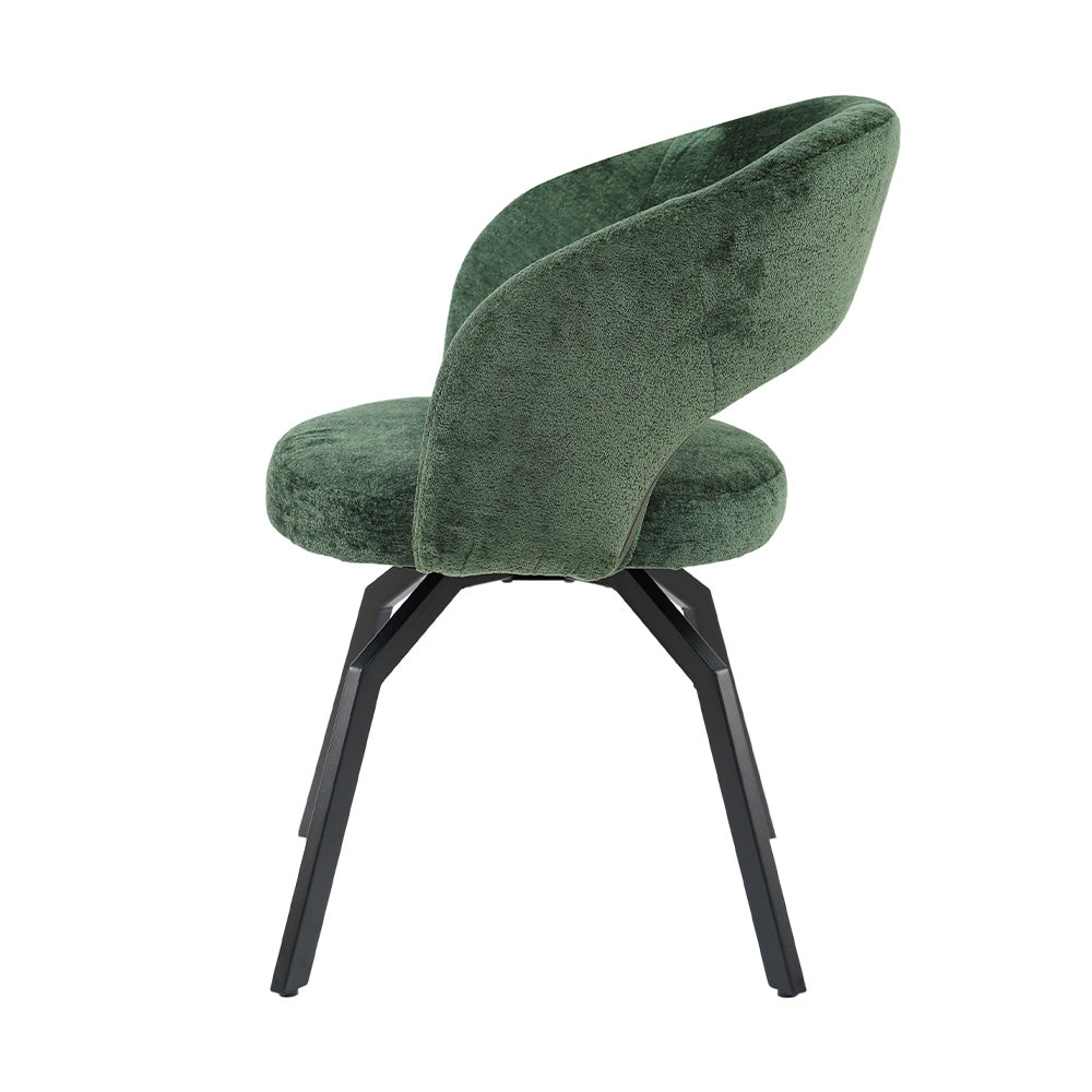 Aranea green upholstered in symphony fabric dining chair