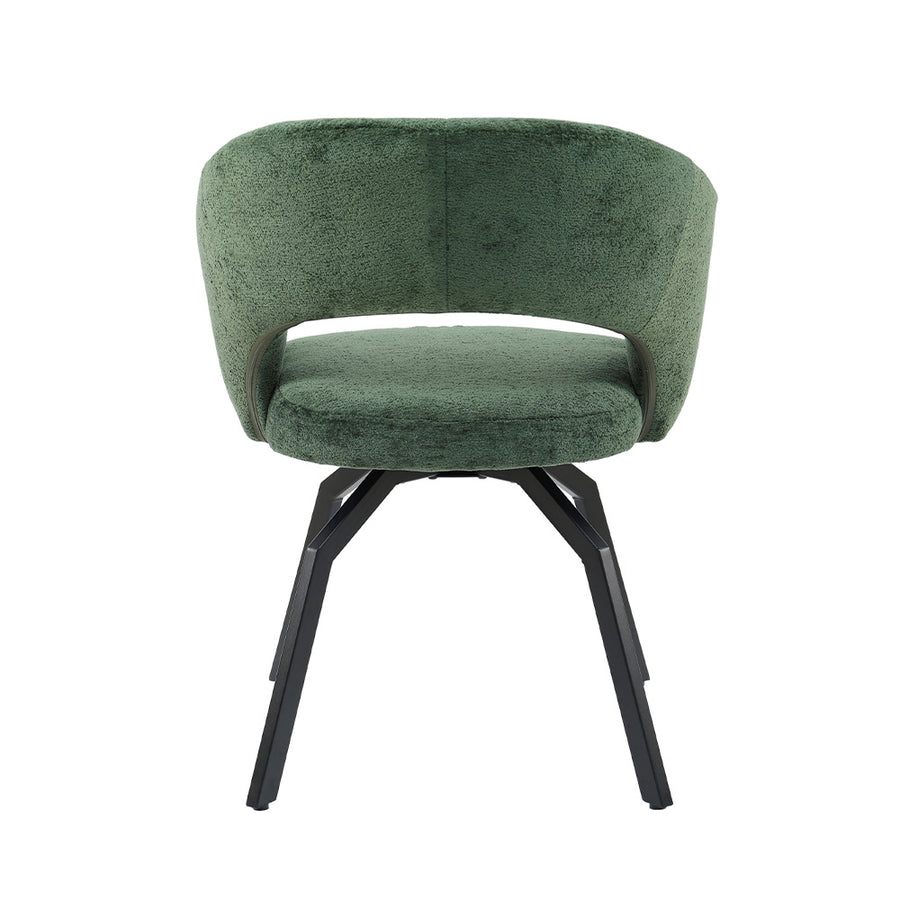 Aranea green upholstered in symphony fabric dining chair