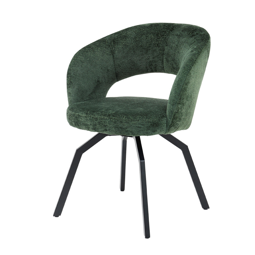 Aranea green upholstered in symphony fabric dining chair
