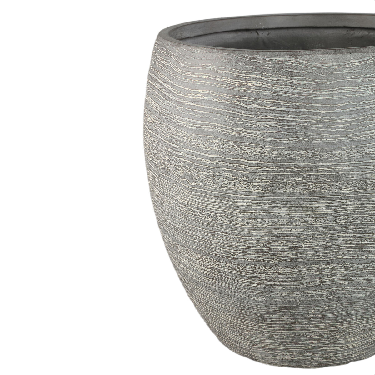 Giulietta grey weatherproof composite planter