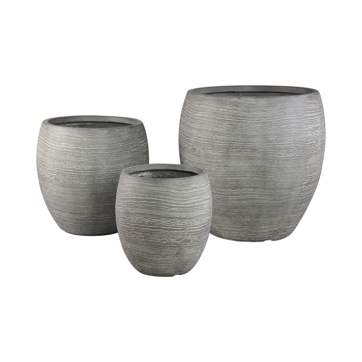 Giulietta grey weatherproof composite planter