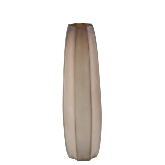 Levente sand hand-blown glass vase